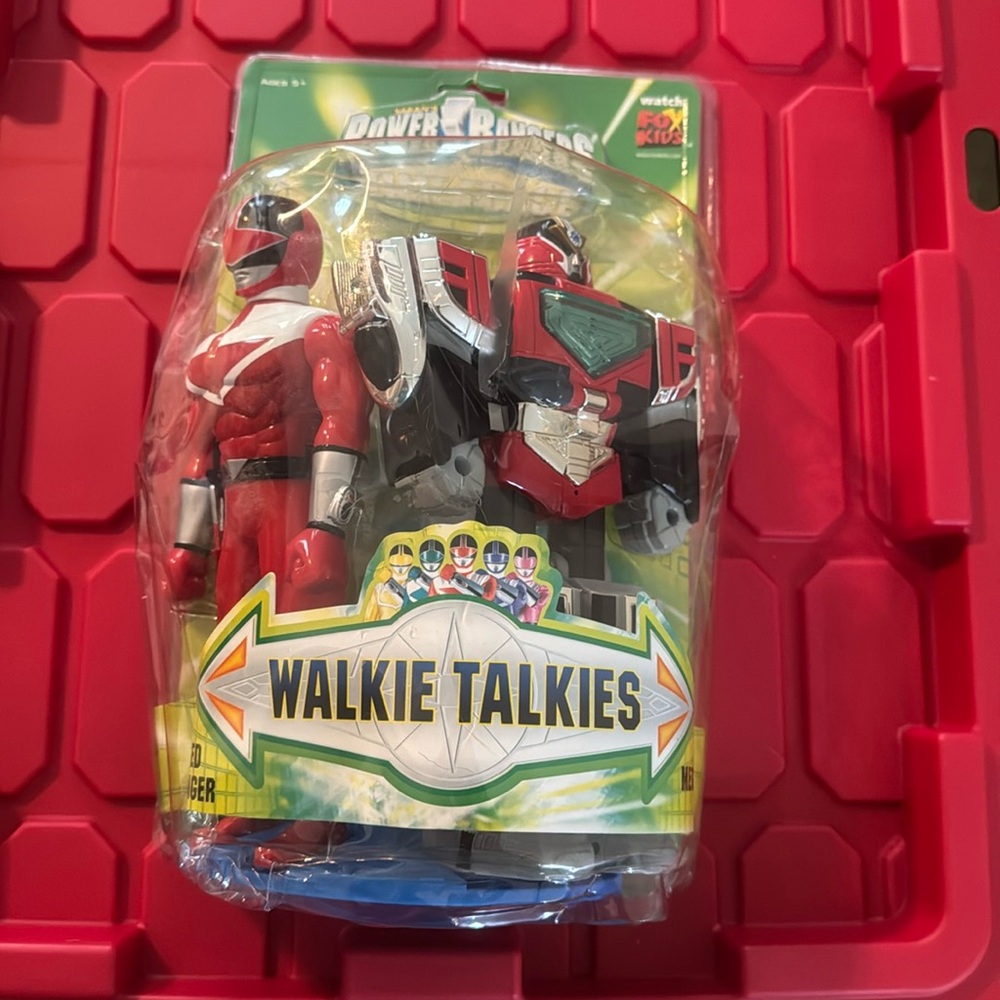 Power Ranger Red and Black Walkie Talkies vintage 2001 Megazord and‎ Red Ranger